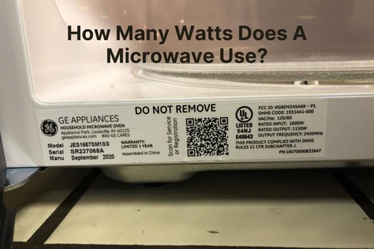 How Many Watts Does A Microwave Use